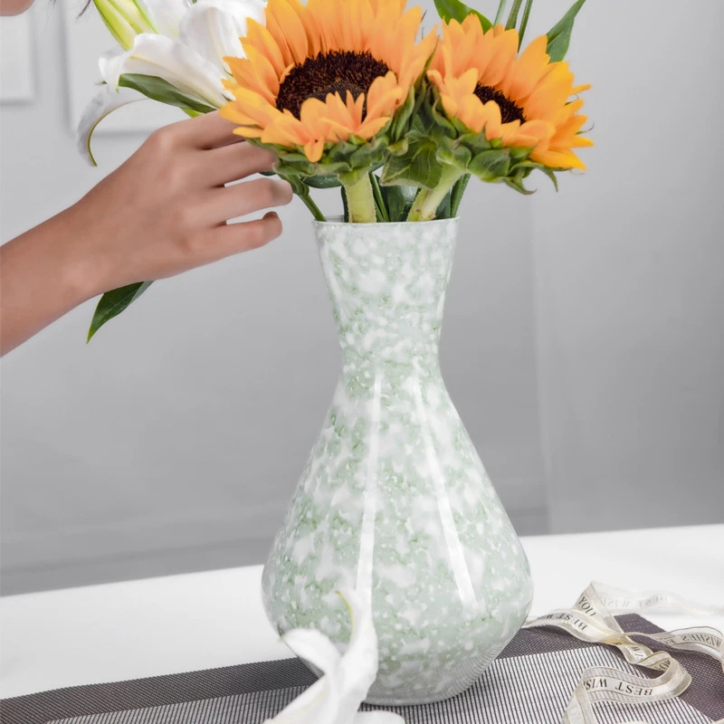 
Glass vase decoration floral home Nordic ins style furniture soft decoration living room flower arrangement vase glass 