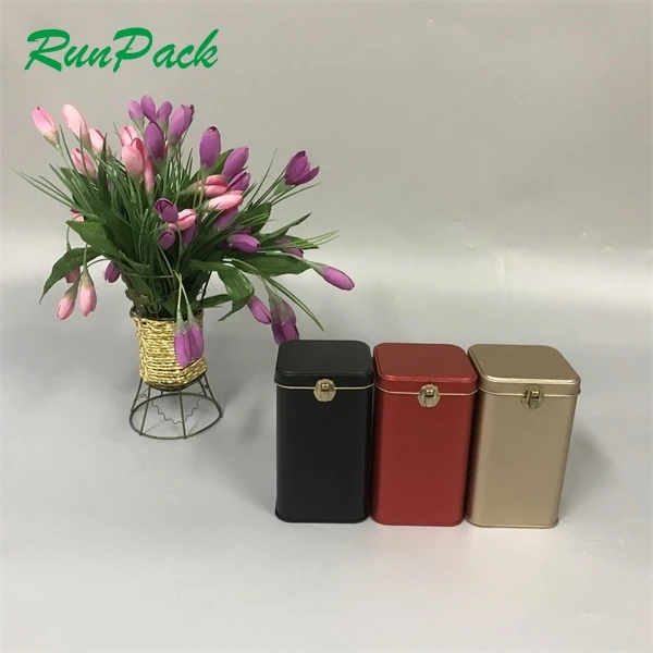 Wholesale Tea Square Cans Sealed Tea Tin Box Metal Storage Box Candy Nut Jar For Food Storage Packing
