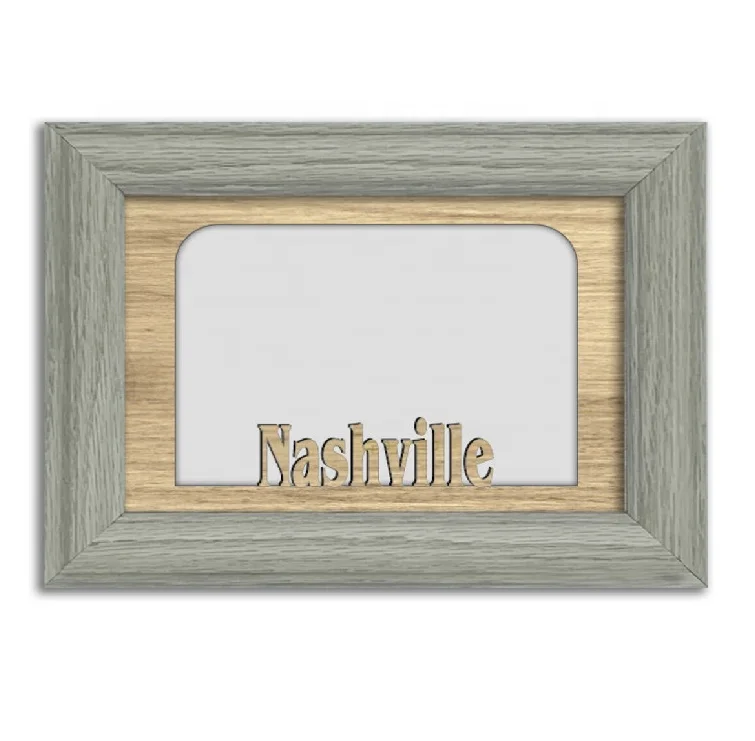 Travel Family Anniversary Gift Custom City Name Picture Frame Nashville  Tennessee Hometown City Picture Frame