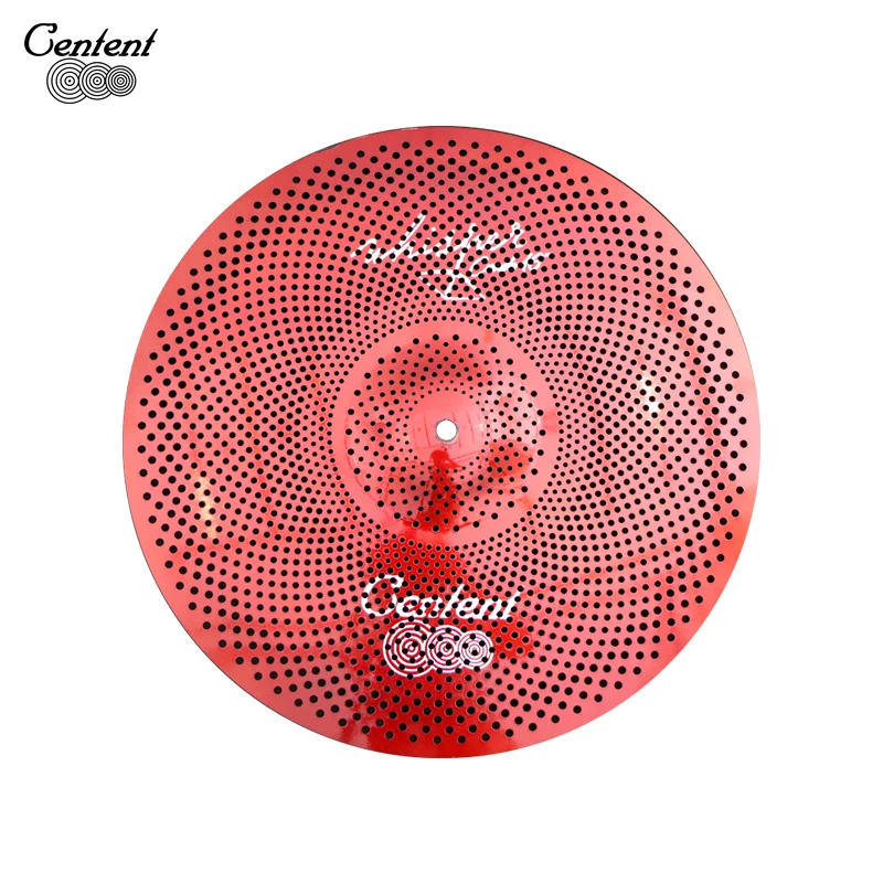 Electronic Drum Cymbals Whisper Series Red Color Low Volume Cymbal Pack 5 Pieces