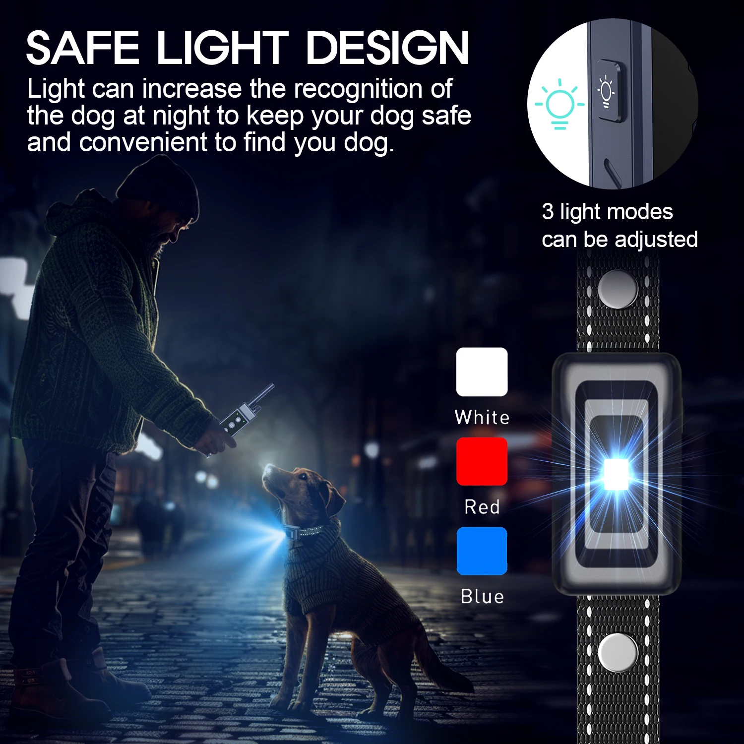 2024 Latest Dog Training Collar Long-Range Remote Turbo Boost  for Small Medium Large Dogs Excessive Barking Pet Corrector