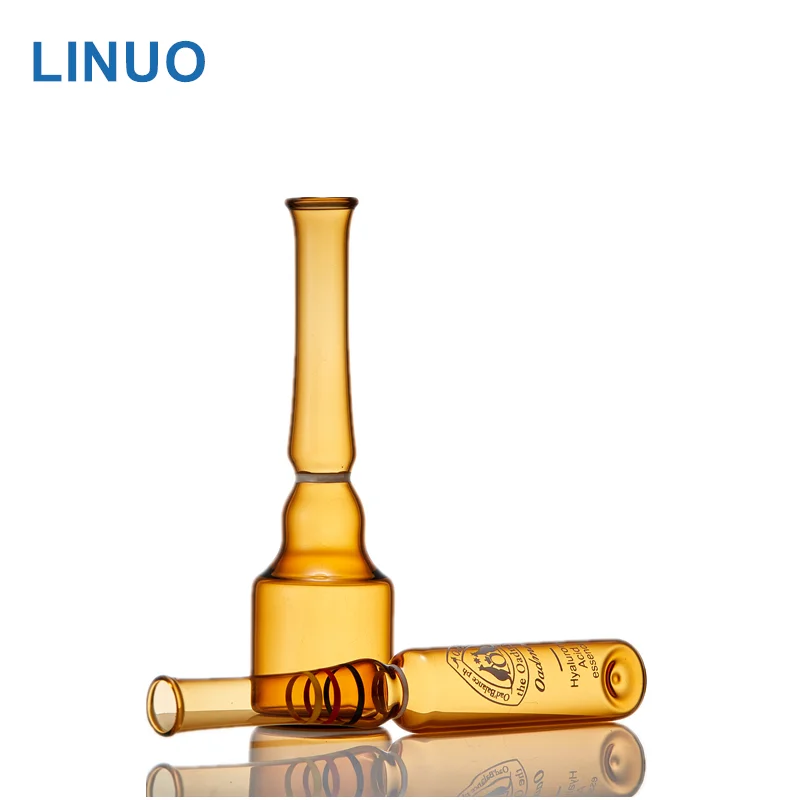 Ampoule 1ml 5ml 10ml glass bottle high quality cosmetic ampoule with screen printing
