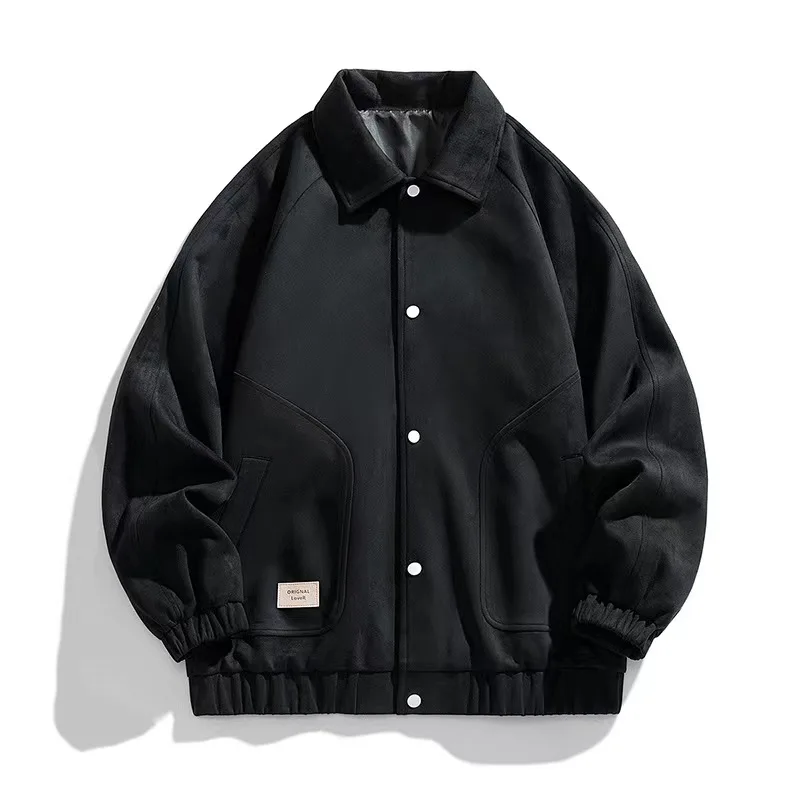 Trend coat for men Spring Fall Suede Vintage jacket Spring Fashion for men