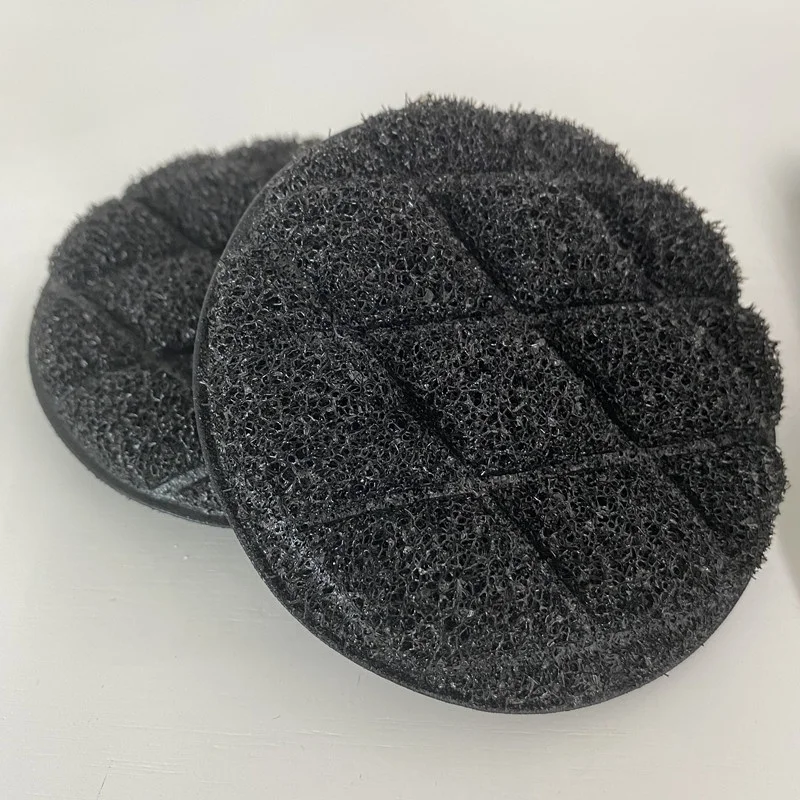 2024 new round Kitchen Cleaning  Net Scrub Sponge outdoor BBQ Grill Wired Sponge