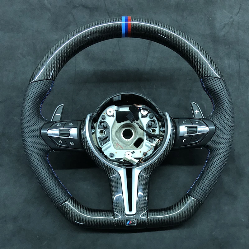  Рулевое колесо из углеродного волокна для BMW M Sport F30 F31 F34 F10 F11 F07 F45 F46 F22 F23 M235i M240i управление рулевым колесом