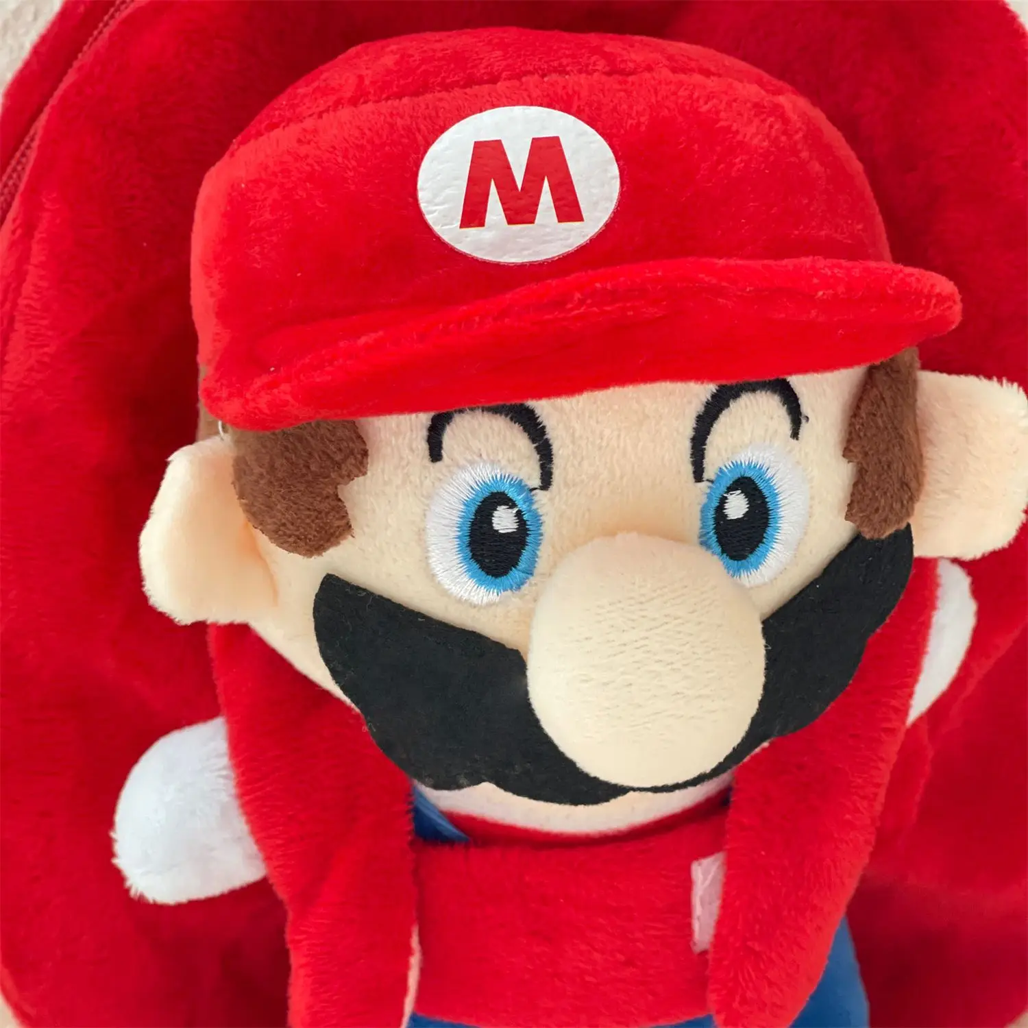 Wholesale Super Mario stuffed toys bag plush animal backpack with plush doll