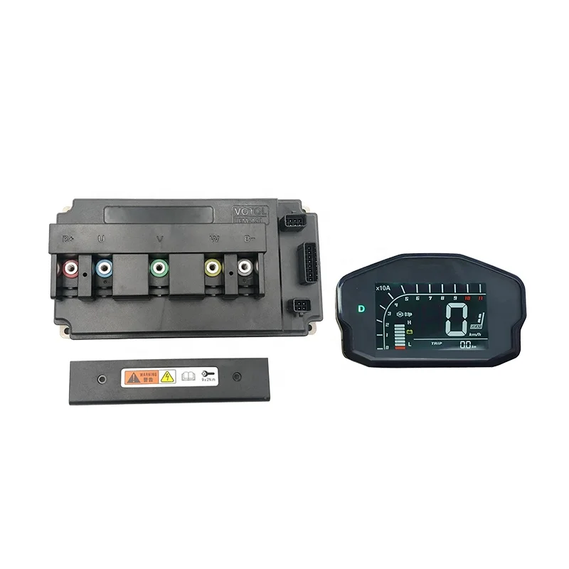 VOTOL Sine Wave BLDC Controller EM150S 150A 3KW 4KW For Hub Mid-Drive Spoke Motor with DKD LCD One-Lin Speedometer