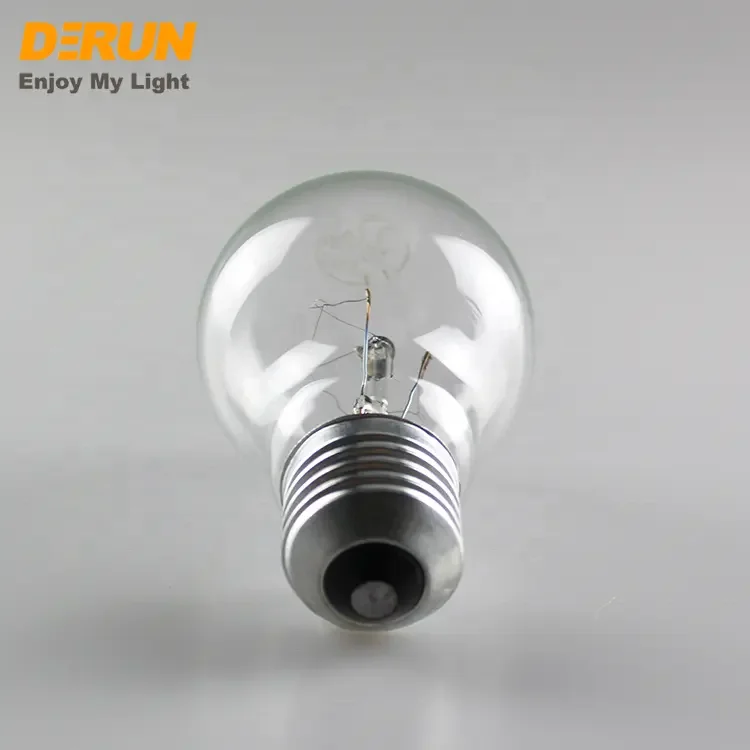Factory A19 A60 Clear Light 40W/60W/75W/100W E27 B22 Base 2700K Tungsten Lamp Filament Bulb A19 Incandescent Light Bulb