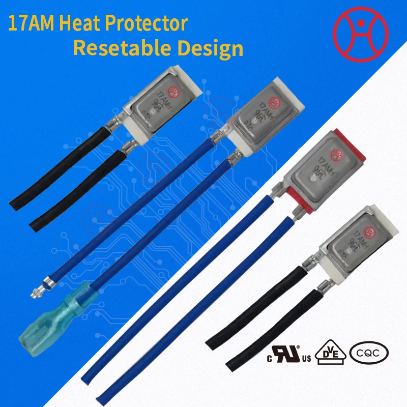 Термостат для защиты от перегрузки по току 10A250V 15A125V 17AMH предохранитель Автоматические отключения ручной сброс
