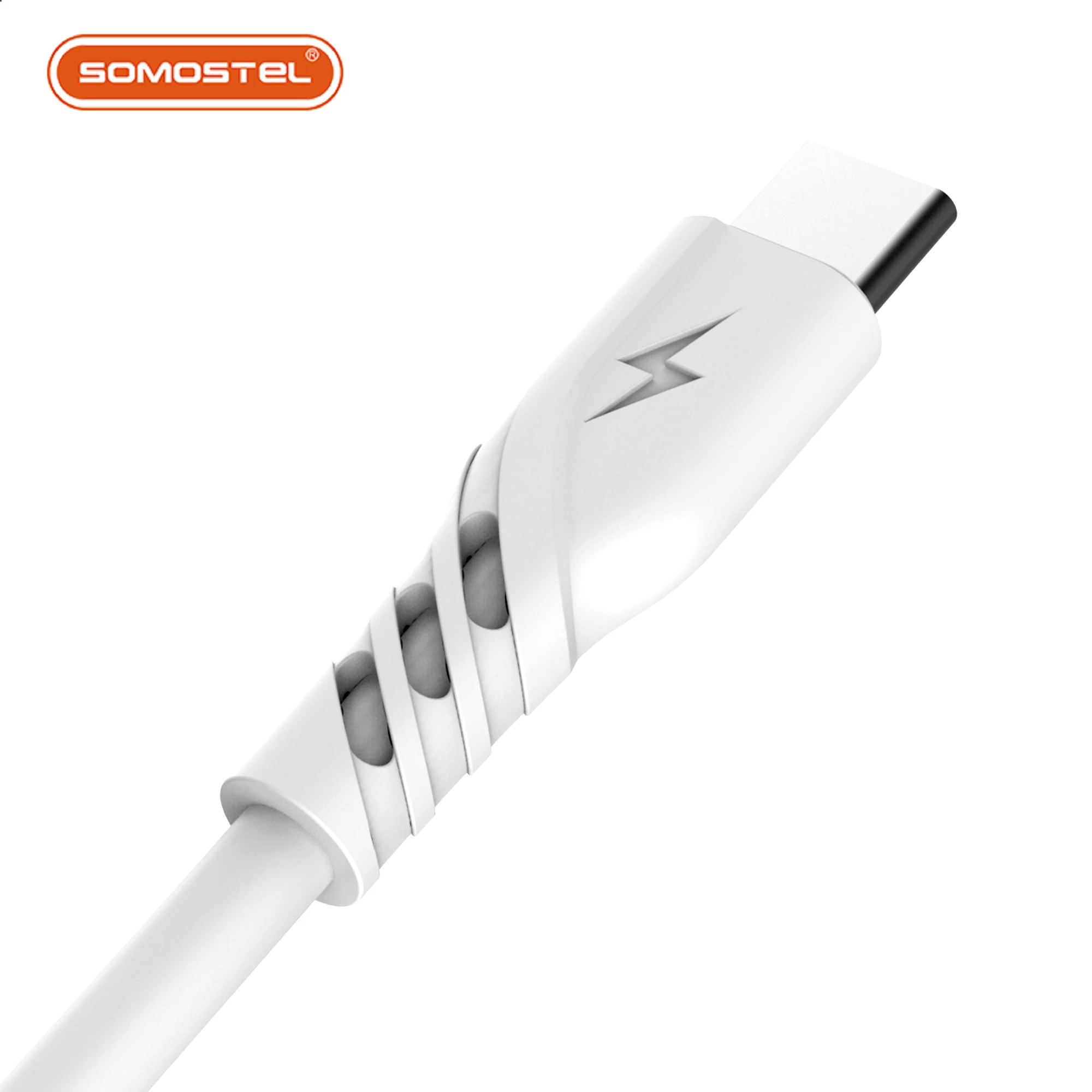 Somostel fast charging USB cable 2.4A new cable para celular SMS-BJ02 portable quick USB mobile phone charger cable