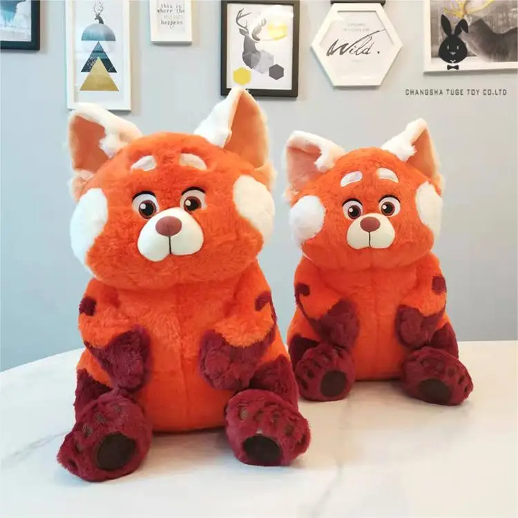 Amazon  hot selling turning red youth metamorphosis plush toy spot raccoon stuffed animals red panda for gifts
