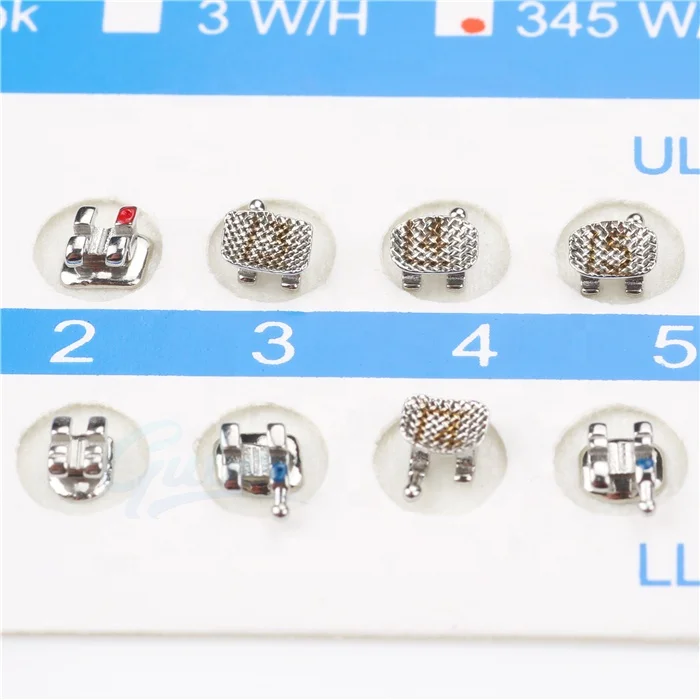 + Guber Dental Consumables Professional Orthodontic Brackets 018 022 Mini Roth / M-B-T / Edgewise Metal Braces