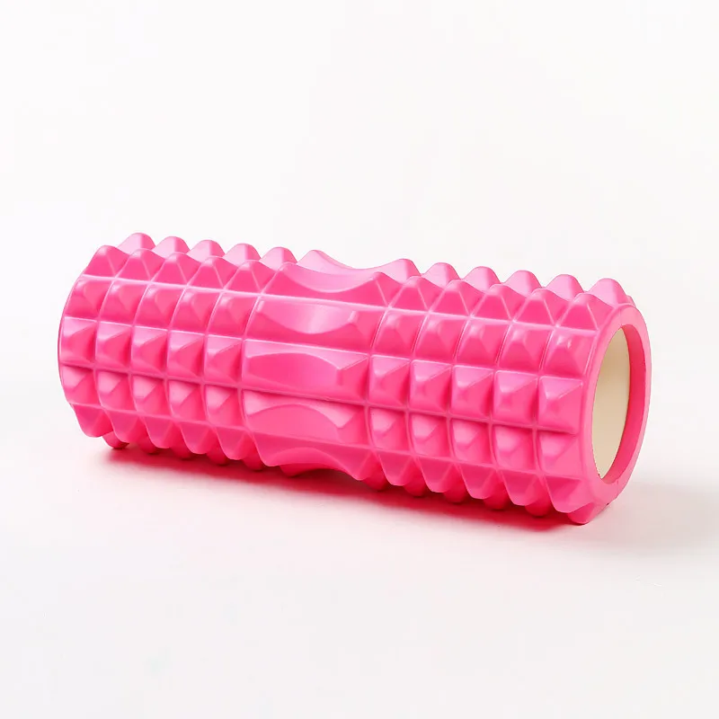 
33cm Wholesale Customized logo high-density round gym massager yoga EVA foam muscle rollers 