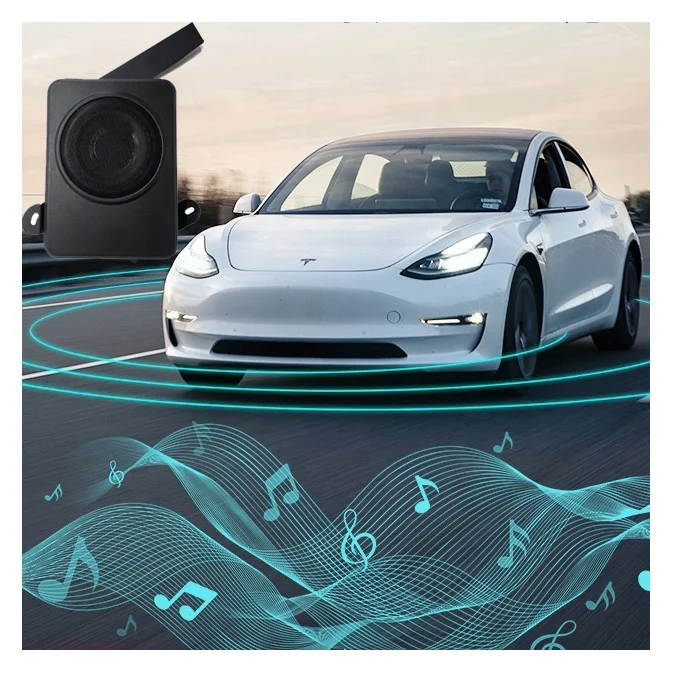 Customized car audio subwoofer universal tesla car stereo audio subwoofer amplifier for tesla SR+ horn tweeter