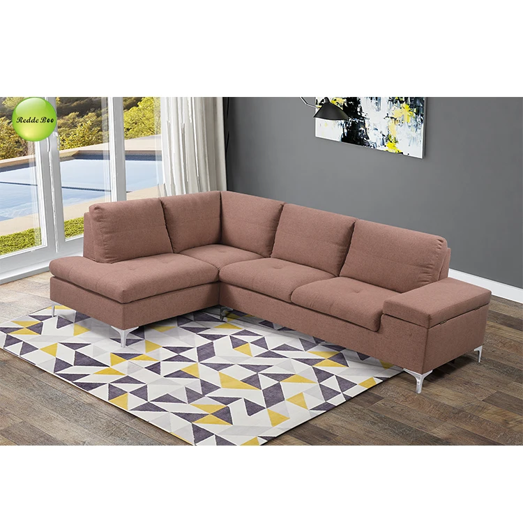 Russian modern design extra large fabric corner sofa for european W8015