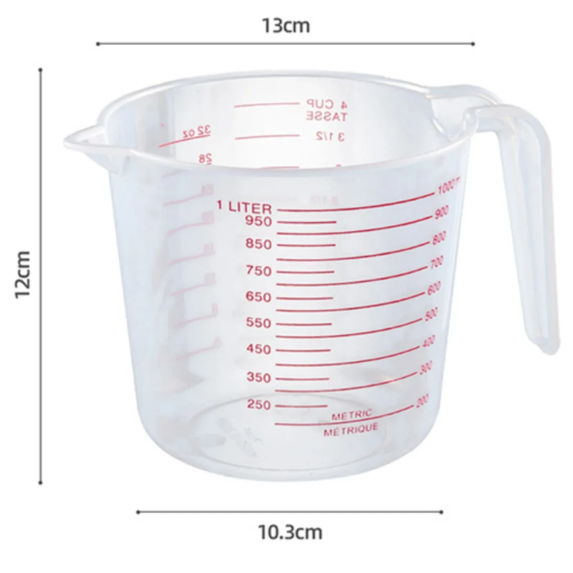 Measuring Cups Sets Plastic Measuring Tolol Cup 250ml Plastic Kitchen Measuring Cup Set Pp Clear Plastic Nature Bakery 500ml