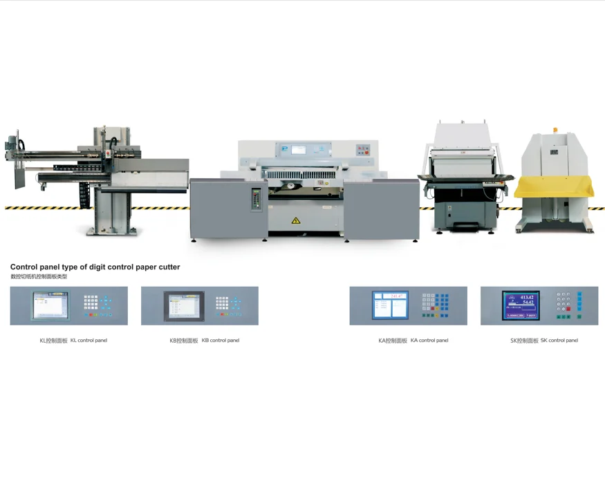 Fully hydraulic programmable paper cutting machine guillotine double track paper cutter machine guillotine