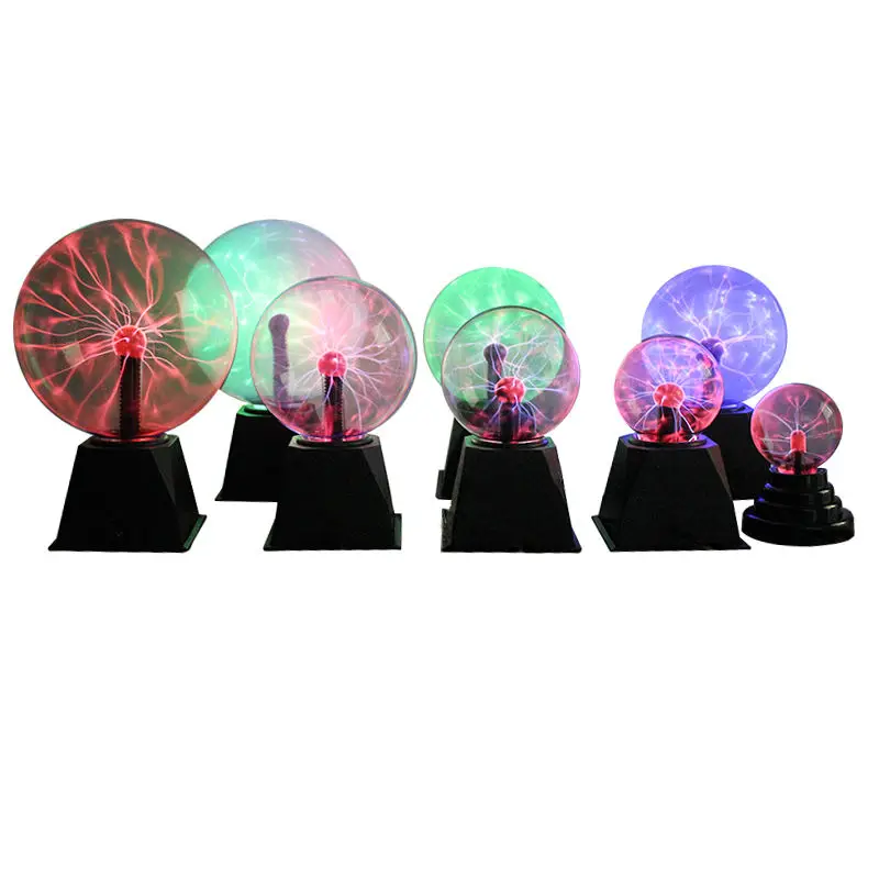 Customized magic atmosphere light lightning ball touch sensor home bedroom plasma ball voice controlled electrostatic ball light