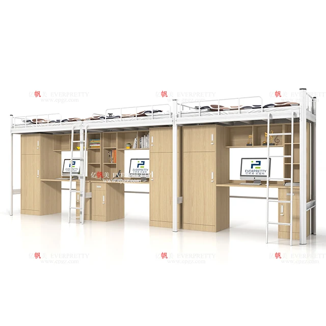 Дешевая школьная мебель для общежития, черная металлическая двухъярусная кровать для студентов