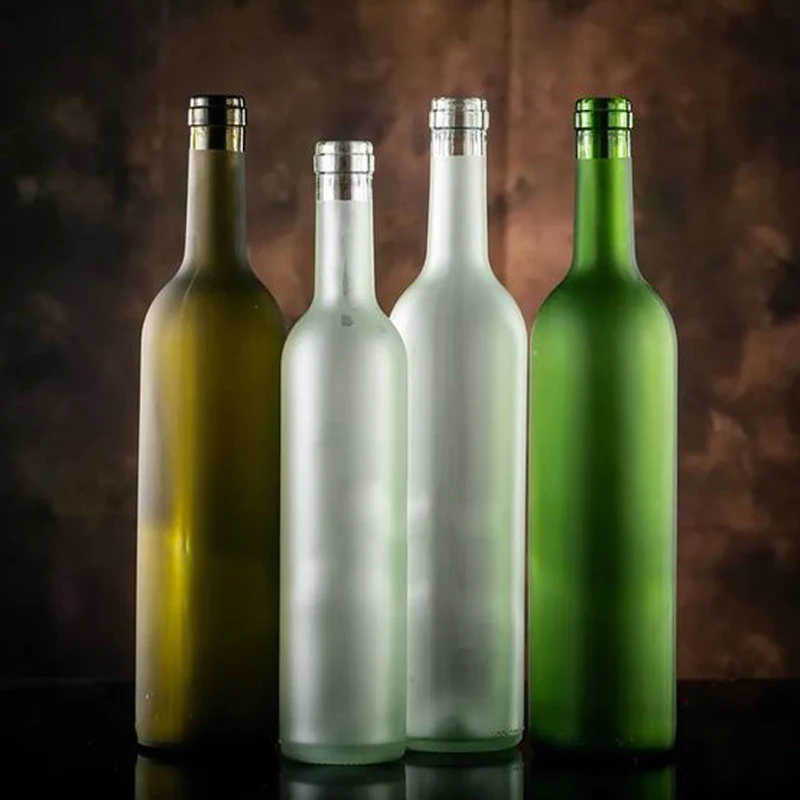 factory good price 50/100/500/700/750ml Hot sale Frosted glass Empty bottle for Absolute vodka Whiskey