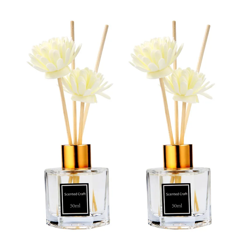 2020 new decorative home fragrance diffuser aroma reed diffuser with rattan stick
