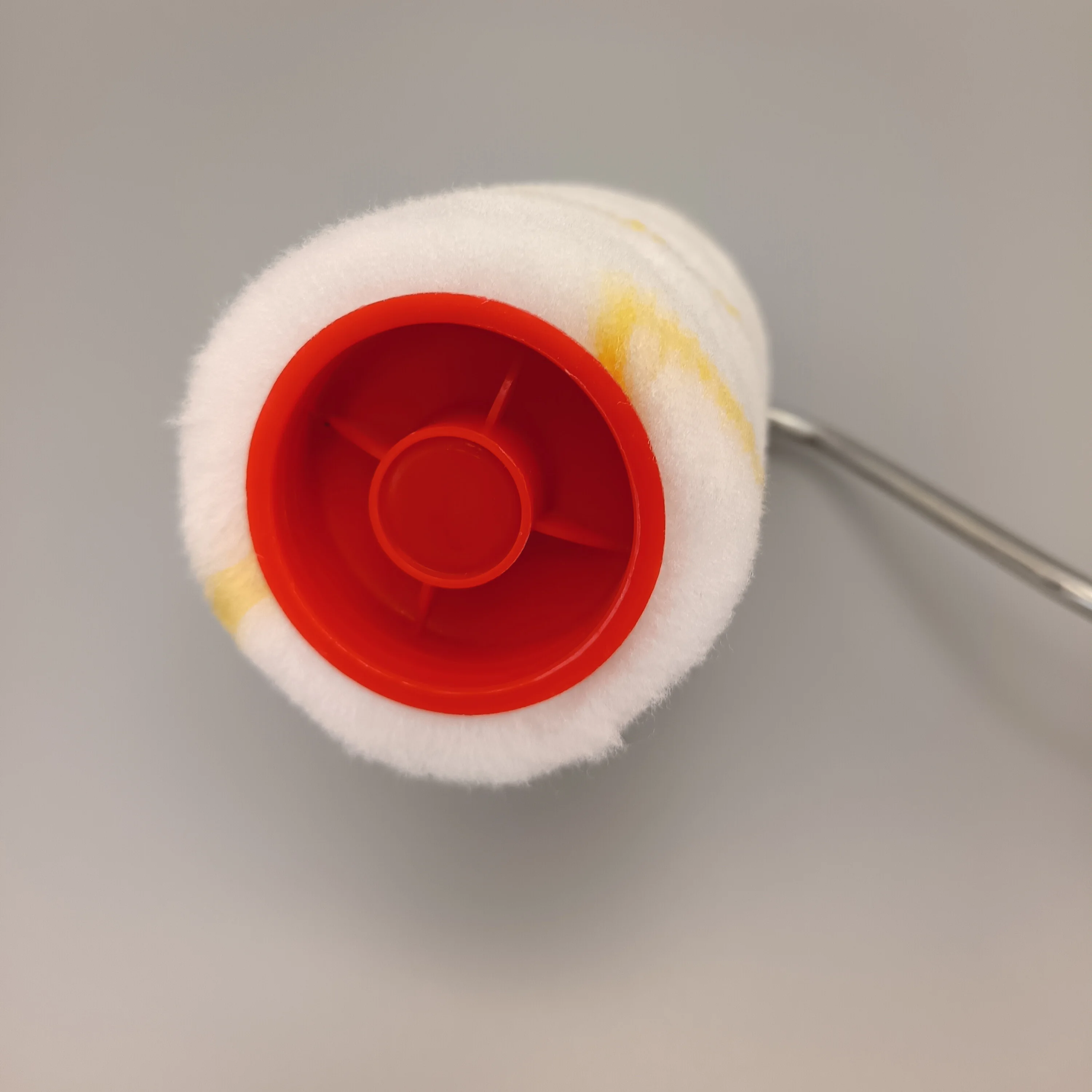 Безворсовый 4-дюймовый роликовый Ролик в европейском стиле с желтыми