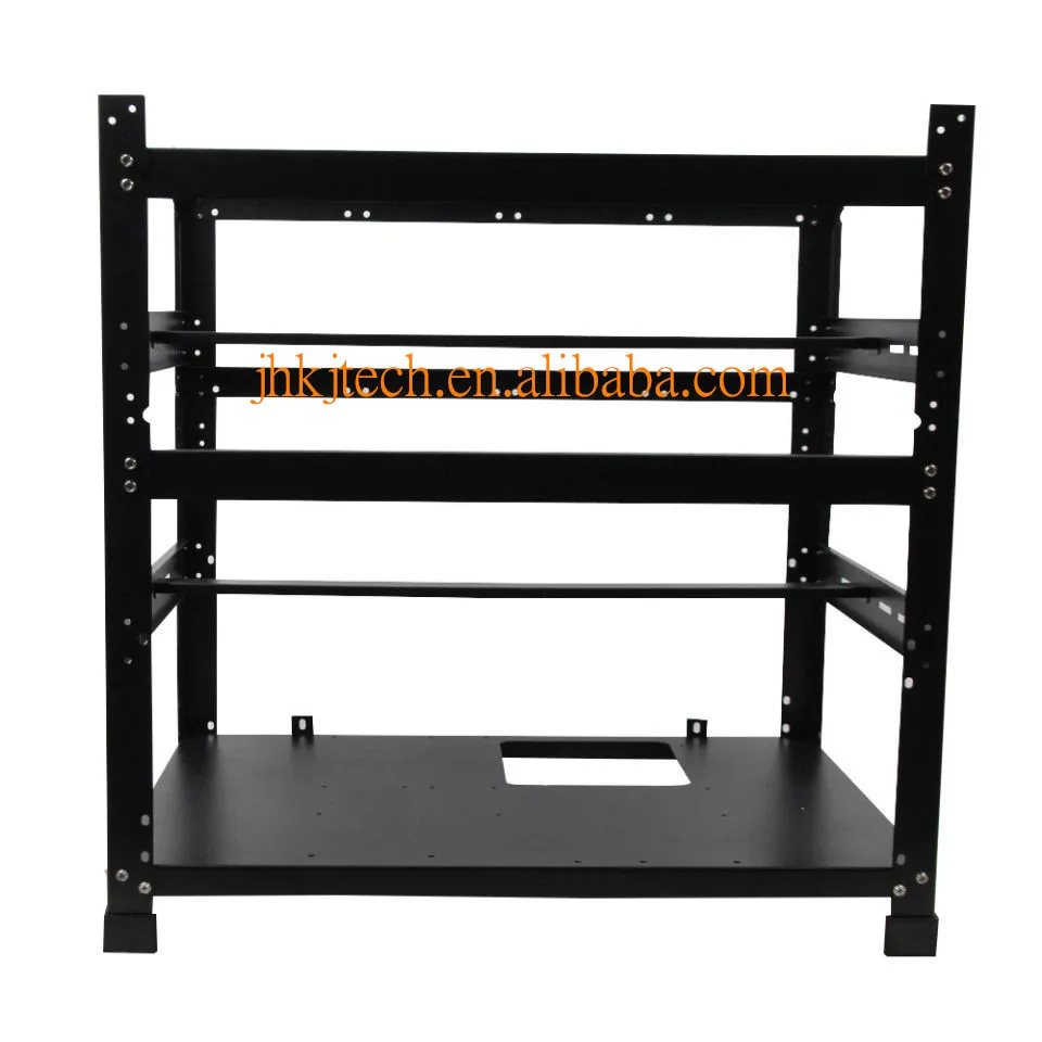  80mm Steel 12GPU Open Air Rig Frame 12 GPU Stackable Miner Rack Case in