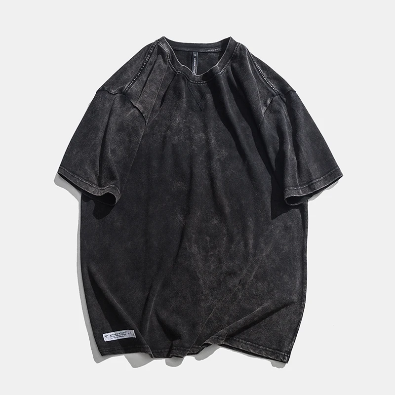 Футболка мужская летняя хлопковая, короткий рукав, модный Повседневный Топ, на заказ