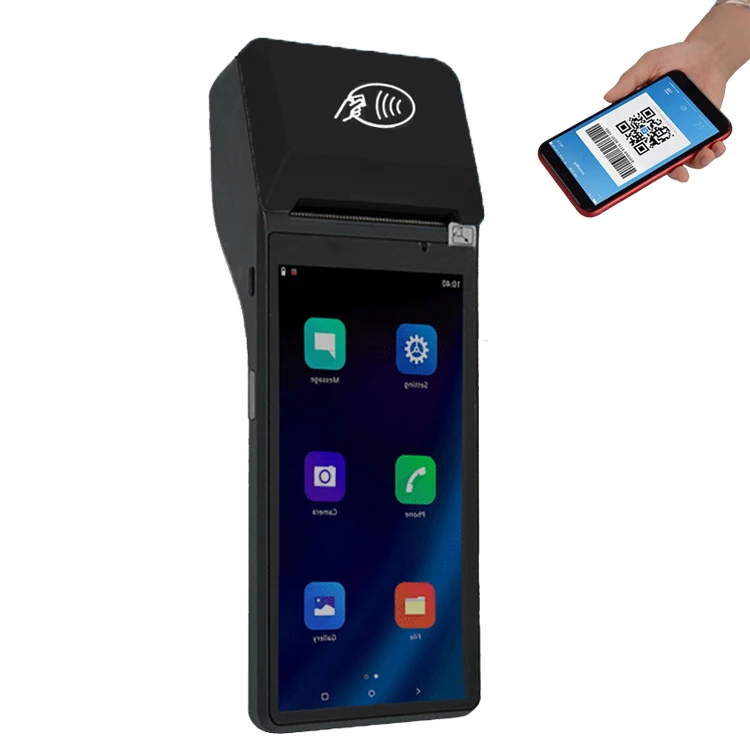 Handheld Portable Order Android Fingerprint POS Terminal With Printer Scanner Z300