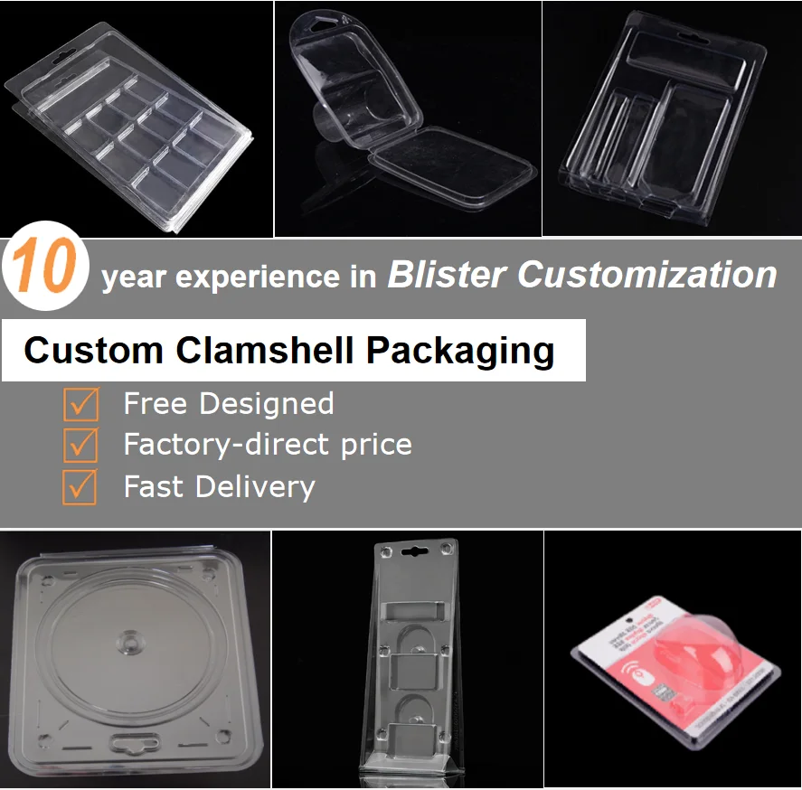 custom plastic toys blister clamshell transparent package pvc blister package