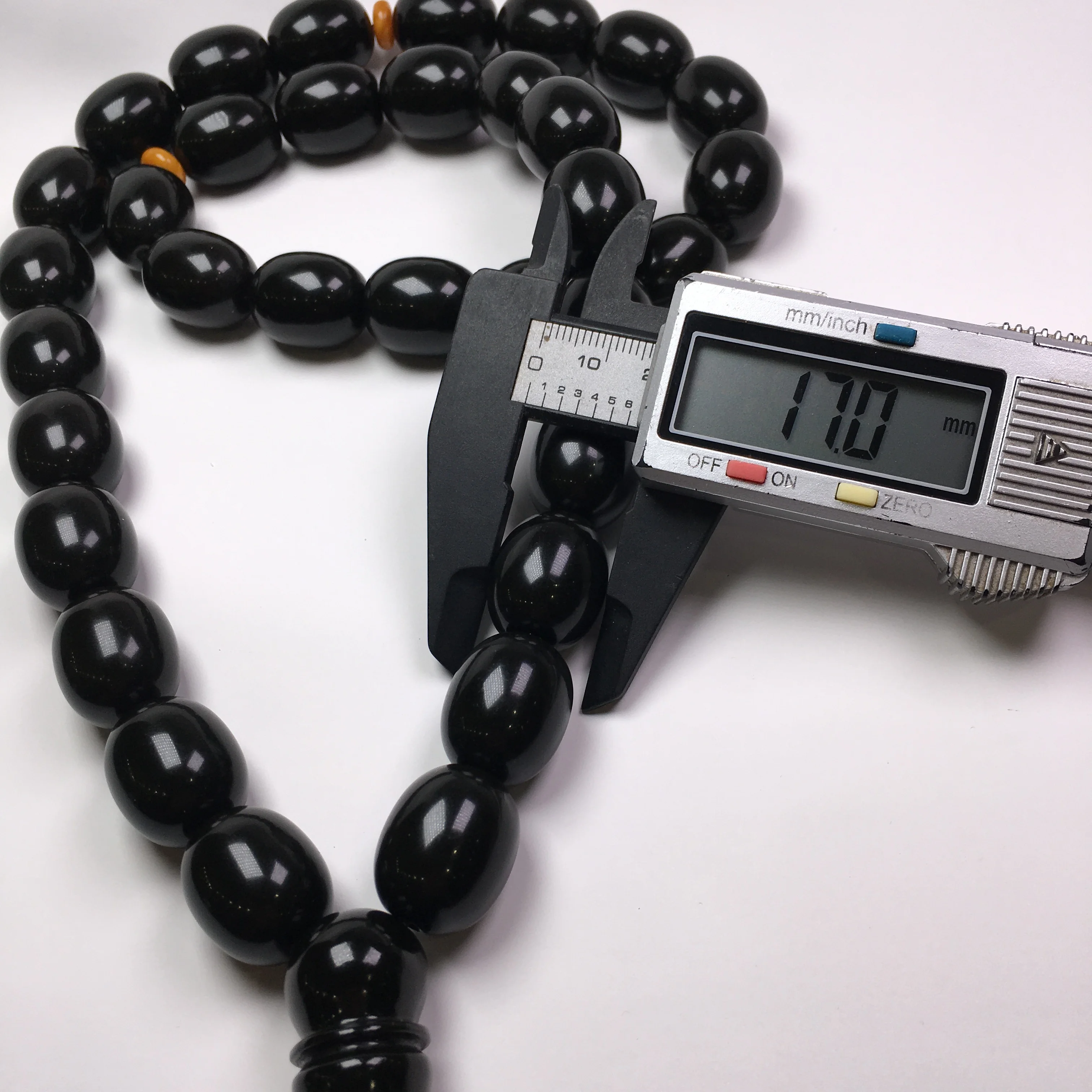 17MM Round jujube shape natural Baltic amber Prayer Beads 33 Rosary Misbaha Muslim Tesbih subha