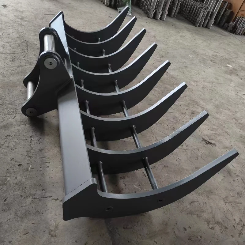 Spare Parts of Medium-Sized Excavator Digging Multi Tooth Rake Manufacturers