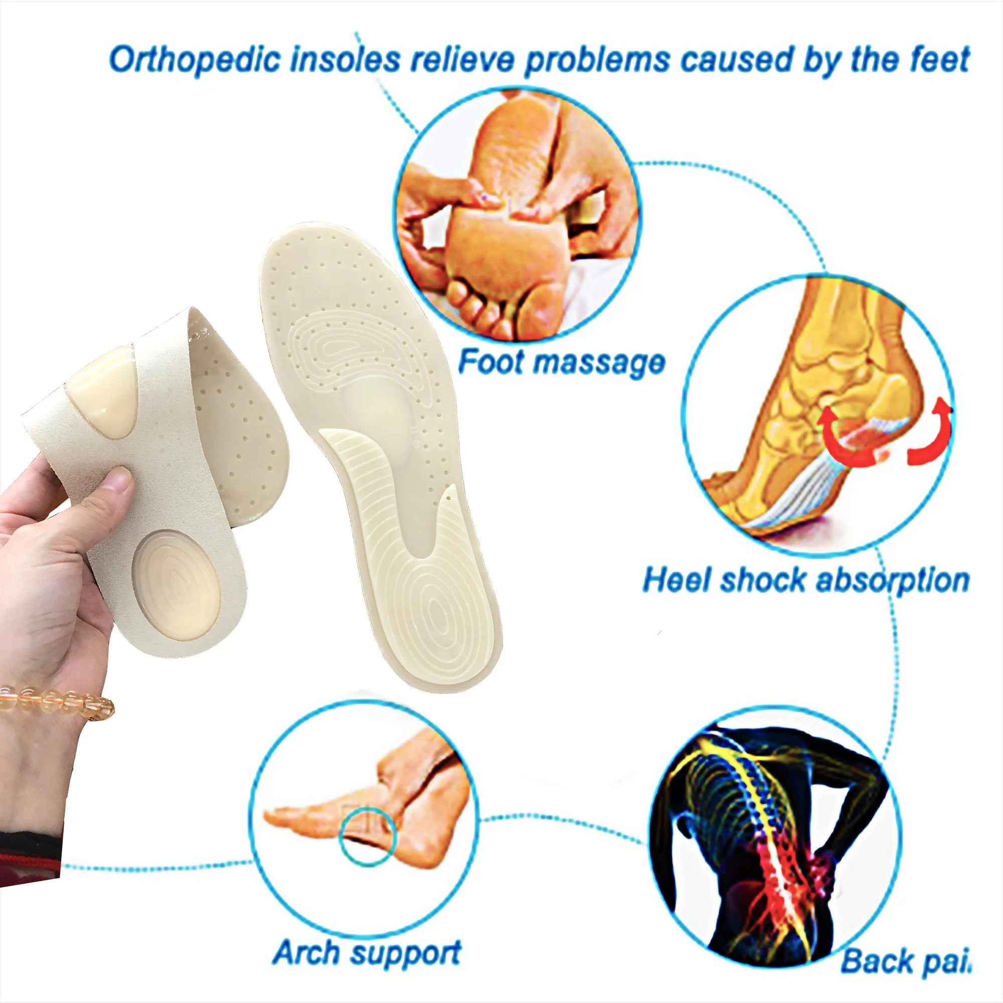 arch support for flat foot insole molds heel lift insoles for shoes orthopedic