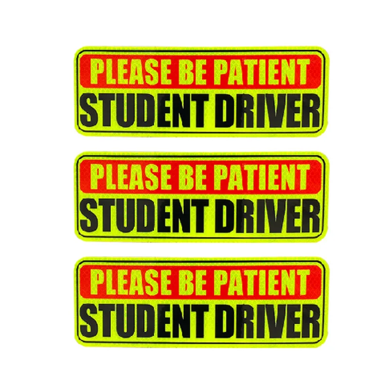 Custom Car Magnetic Bumper Sticker High Quality Car Door Magnet  New Student Driver Car Magnet Custom Logo Imanes Personalizados