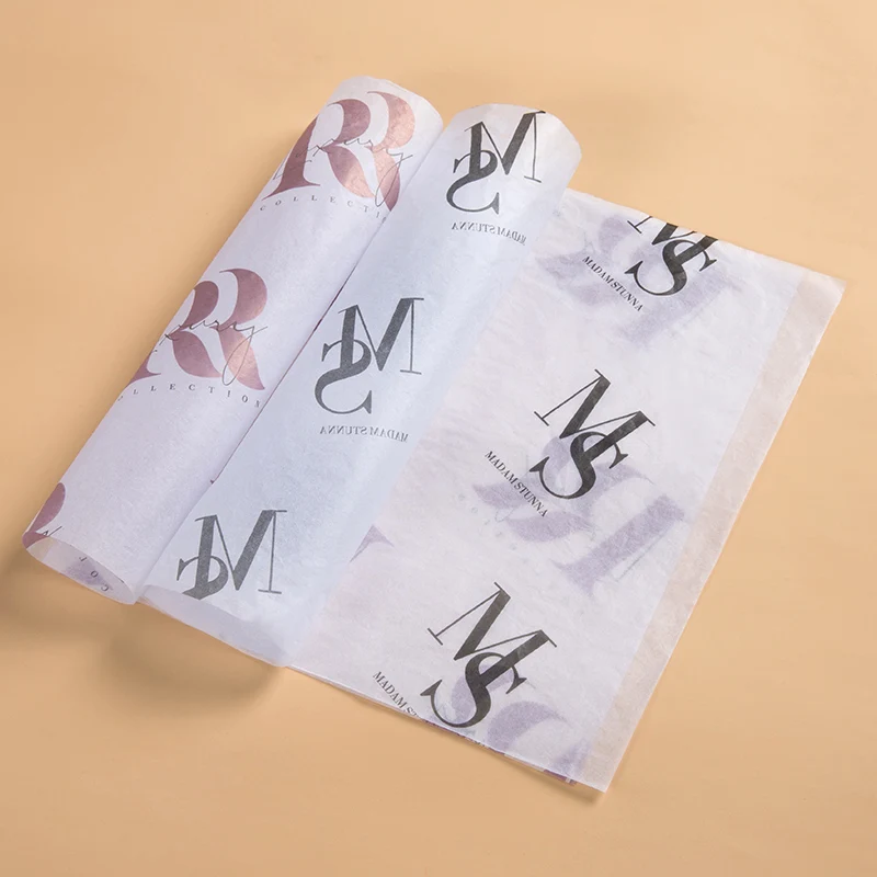 Waterproof Pink Packaging Tissue Paper/Custom Printed Logo Gift Tissue Paper/Silk Wrapping Papers for Christmas Gift