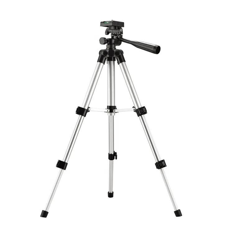 
Shuolun T26 Lightweight Aluminum Alloy Spirit Level Foldable Smartphone Camera Tripod for Live Broadcast 