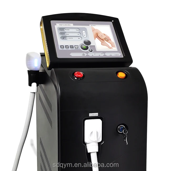 Hot selling 2021 alexandrite laser hair removal 3 wavelength 755 1064 808 diode laser hair removal machine