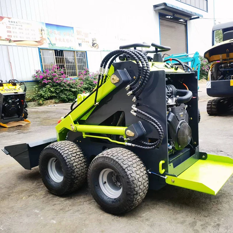 0.8ton 1ton farm garden avant mini small telescopic front end wheel loader Hydraulic Mini Wheel Loader With 19.6kw Engine