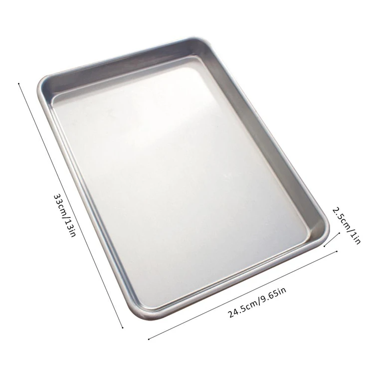 Cookie 10X14 Bakeware Half Pans Flat Sheets With Lids Trays Alloy Pan Rectangle Aluminum Baking Sheet