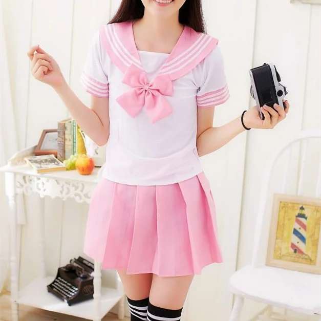 Sexy Costume Schoolgirl School Uniform Erotic Naughty Lingerie Fancy Sissy Outfits Schoolgirl Skirt Dress