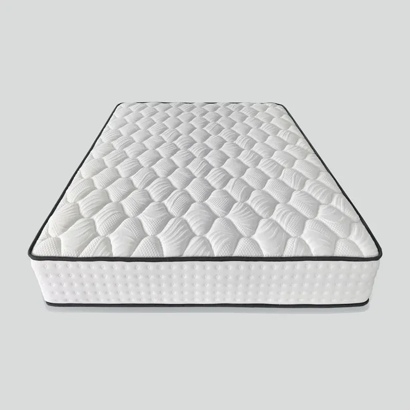 top sell luxury hotel bed queen king size top zone pocket coil spring hybrid bed mattress with memory foam compress roll in box