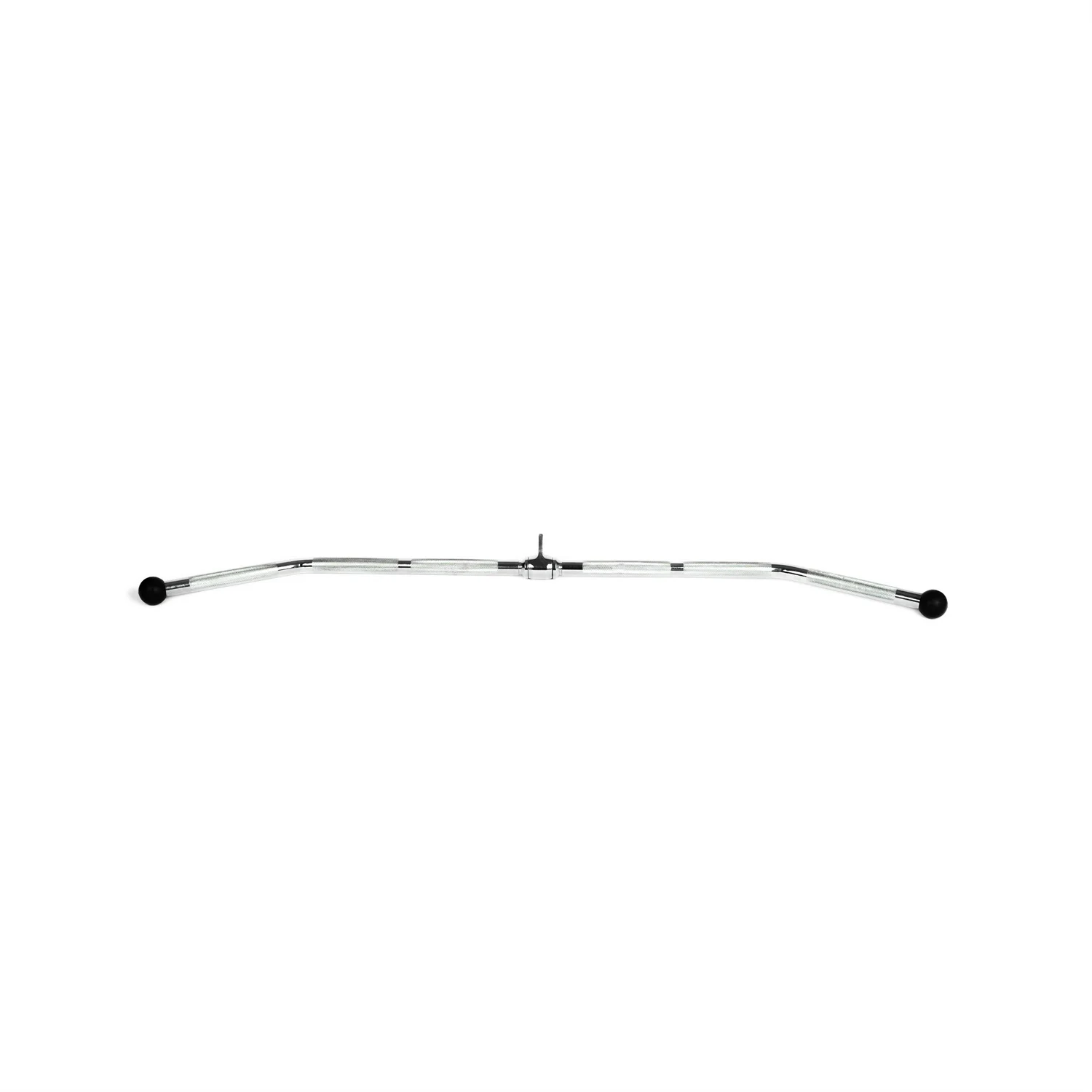 Gym Equipment Cable Attachment Pulldown Revolving 48' Curl Lat Bar With Ball Grips