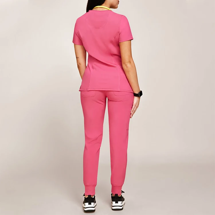 New Arrival Top Selling Perfect Fit Doctor Uniform Short Sleeve Multi-pocket Medical Nursing Scrubs Suits