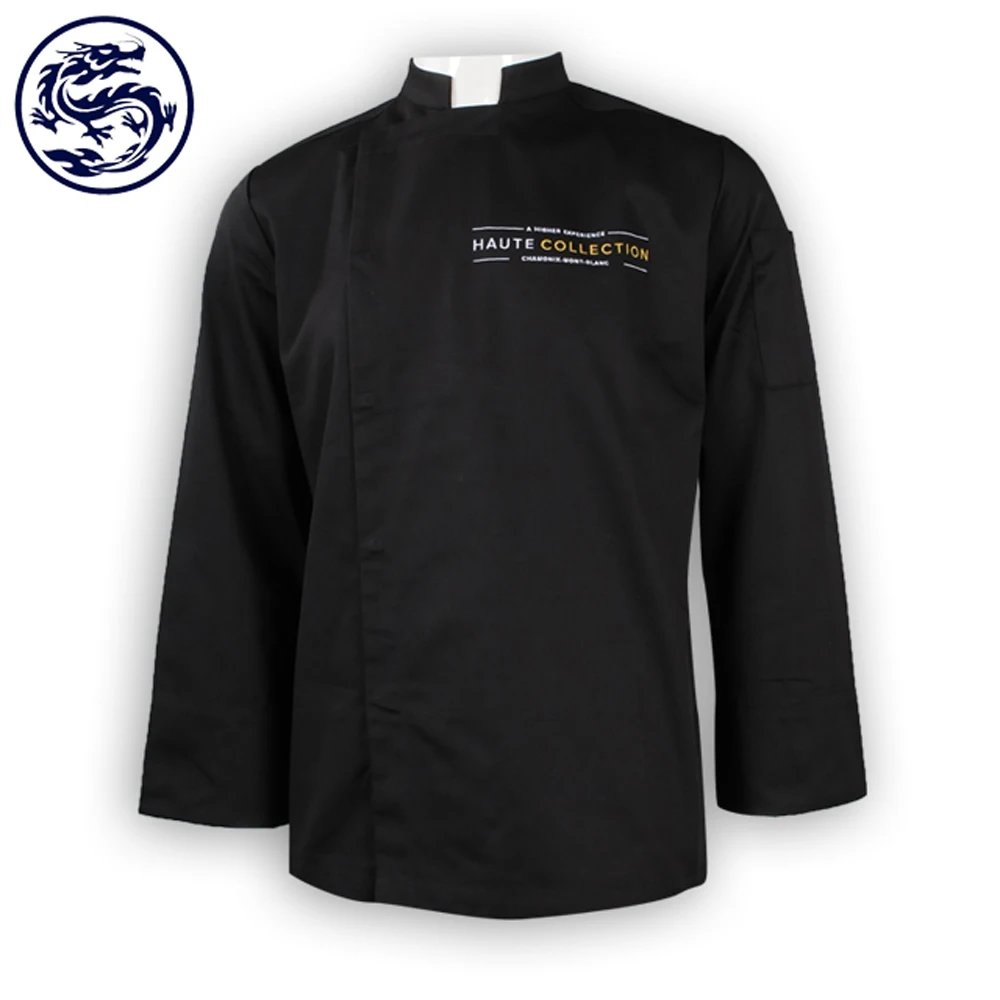 Фабрика BSCI Sedex, без минимального заказа, Профессиональная форма для ресторана, рубашка, школьная форма, стиль, Черная форма шеф повара (62240462744)