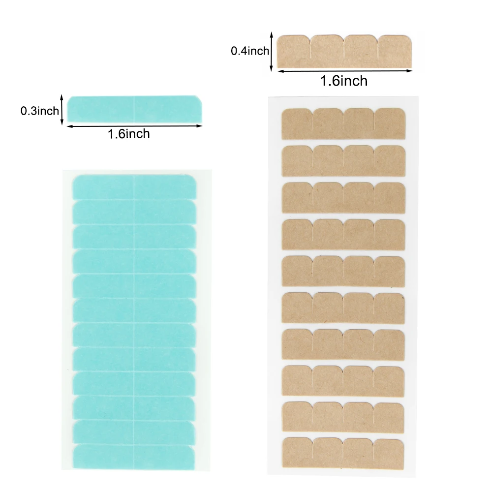 Leeons 60pcs/bag Lace Wig Adhesive Toupee Glue Super Double Side Tape for Hair Extension