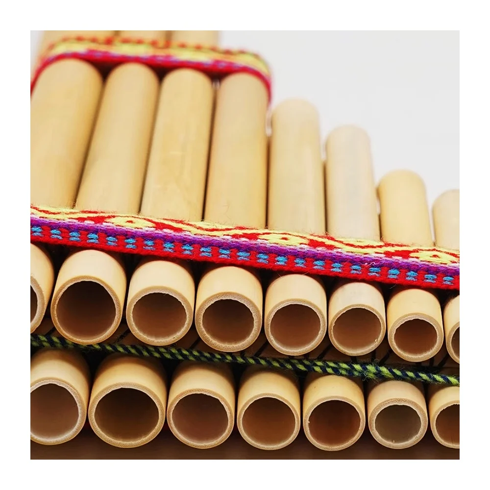 JELO GWS-PF Professional Pan Flute 44 Pipes Woodwind Bamboo Wind Accessory Syrinx Genre Flute