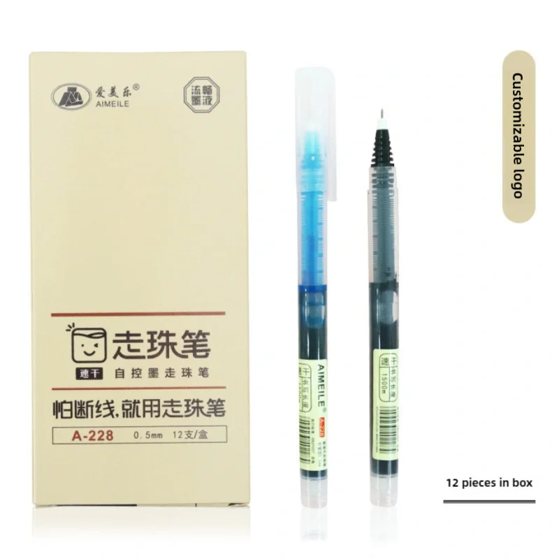 Large capacity direct liquid Roller Pen for students Simple quick drying Hand Ledger Neutral Pen 0.5mm color work pen
