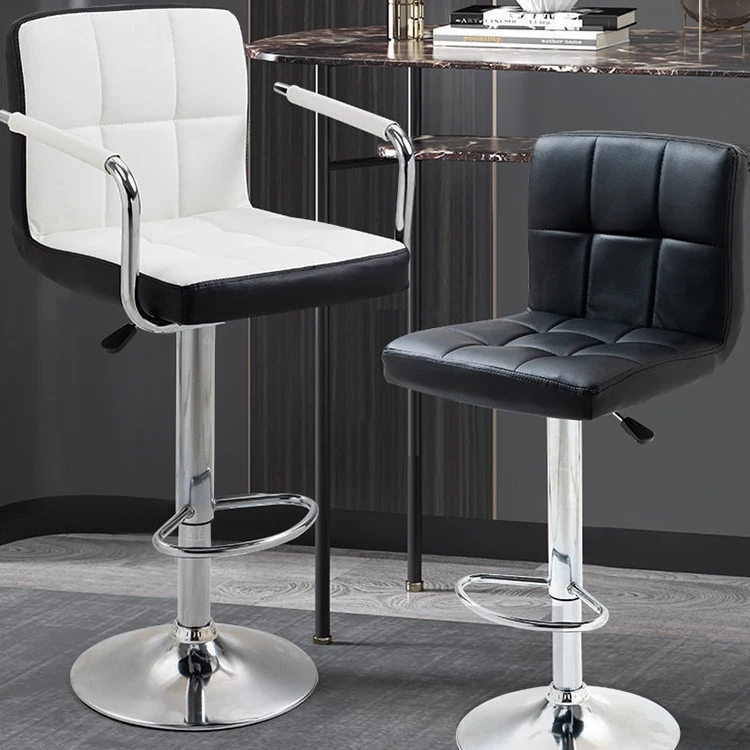 Height Adjustable Swivel Gas Lift Standing Metal Modern Lounge Furniture Bar Chair bar stool