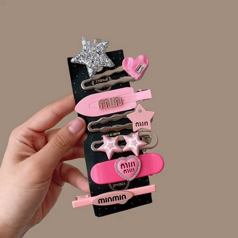 YANYE Clip Set Y2K Sweet Cool Dopamine Girl Millennial Style Luxury Brand Letter Set Hair Accessories Hairpin Hair Clip