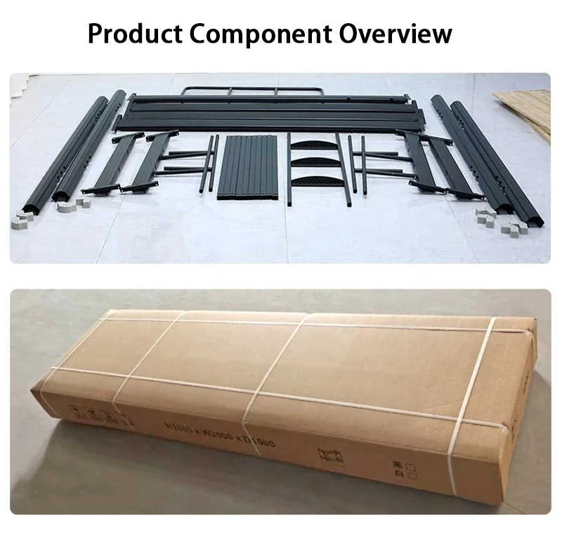 Cheap Modern Home Furniture Metal Double Bunk Bed With Cabinet